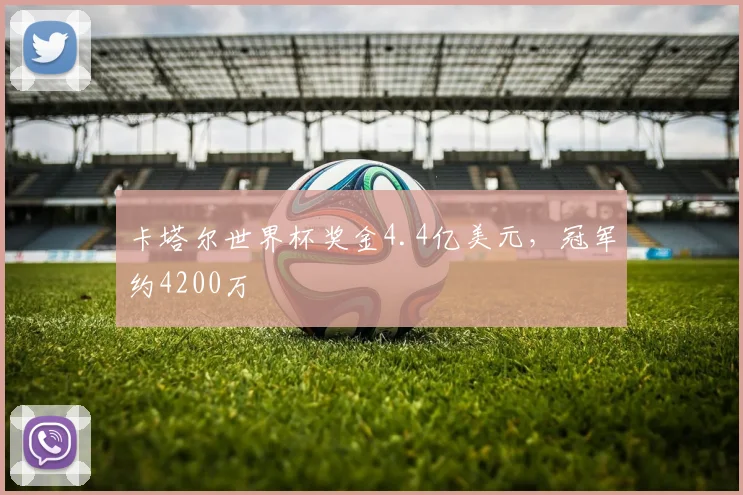 卡塔尔世界杯奖金4.4亿美元，冠军约4200万