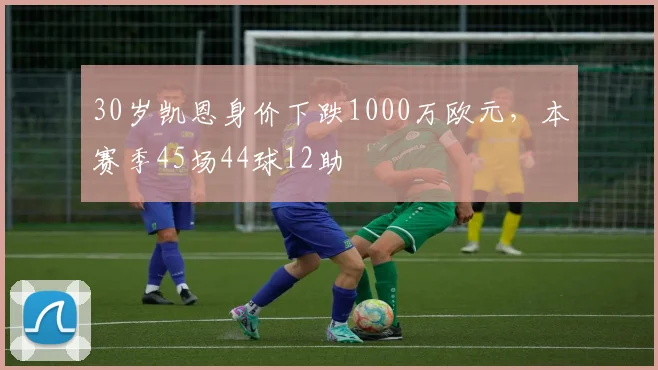 30岁凯恩身价下跌1000万欧元，本赛季45场44球12助